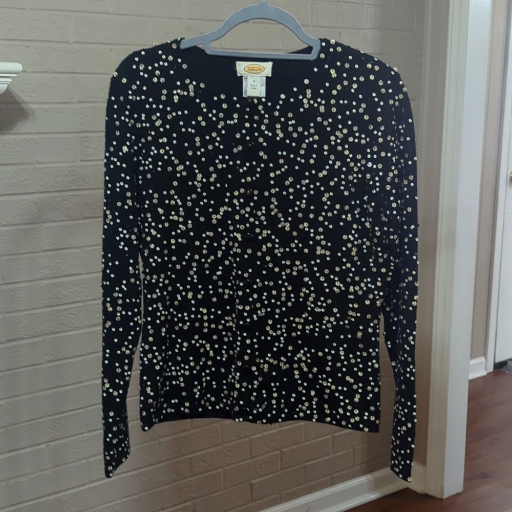 Talbots Sequin Cardigan Sz Sm